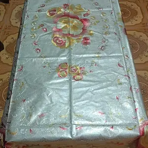 Taplak Meja PVC Metalic Uk. 90x150cm Premium Motif Bunga Taplak Meja Makan Imlek Warna Merah Alas Meja Ruang Tamu Perlak Anti Air Dan Noda A-A