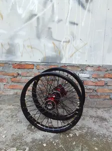 Velg Set Semi Cacing KLX Ring 17 Roda Set D-Tracker Ukur 160/185 Murah Tanpa Ban