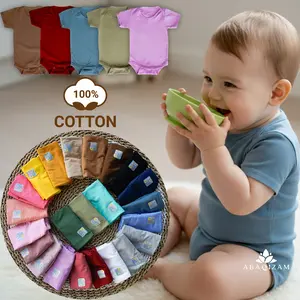 Baju Bayi Jumper Bodysuits Katun polos jumpsuit baby newborn