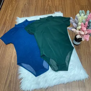 BODYSUIT TILE POLOS LENGAN PENDEK / PLAYSUIT TILE BKK