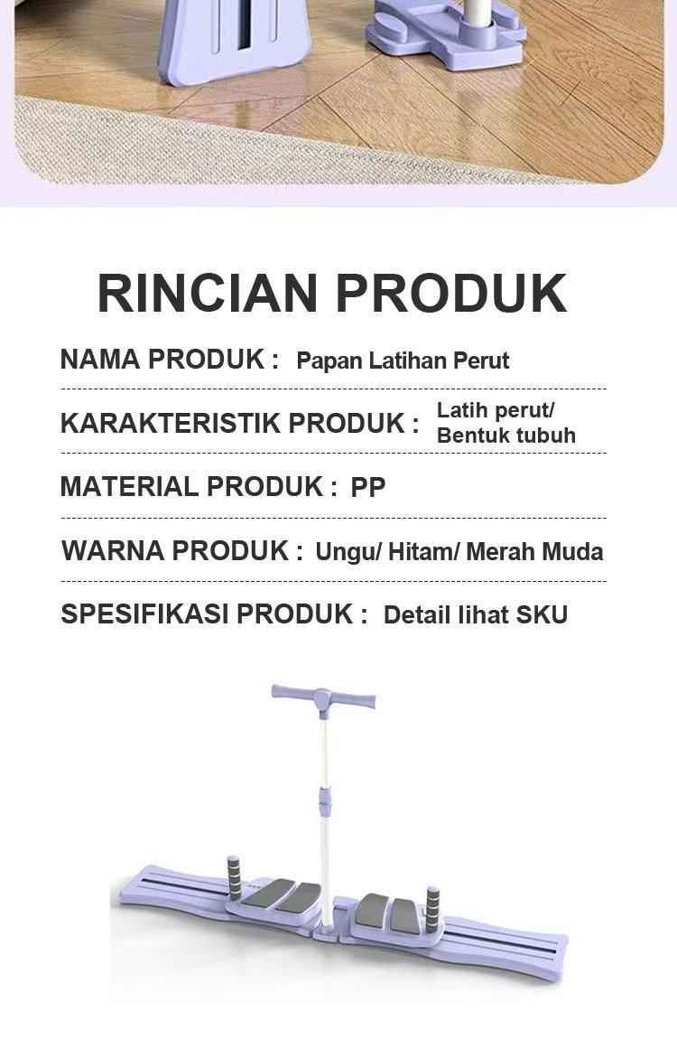 XMVP Papan Latihan Perut Multifungsi untuk Latihan Pilates & Garis Otot Bokong Kaki & Panggul Anti-Selip Tahan Aus Mudah Dilipat untuk Rumah Kursi