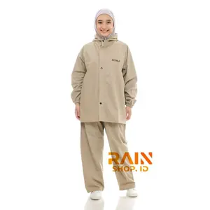 JAS HUJAN DEWASA CELANA BAJU PRIA ANTI ROBEK JAS HUJAN AKULA ORIGINAL