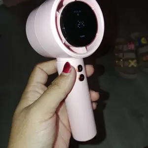 Kipas Mini Portable N68 5 Speed Wind Kipas Angin Genggam Dengan Tampilan Baterai LED