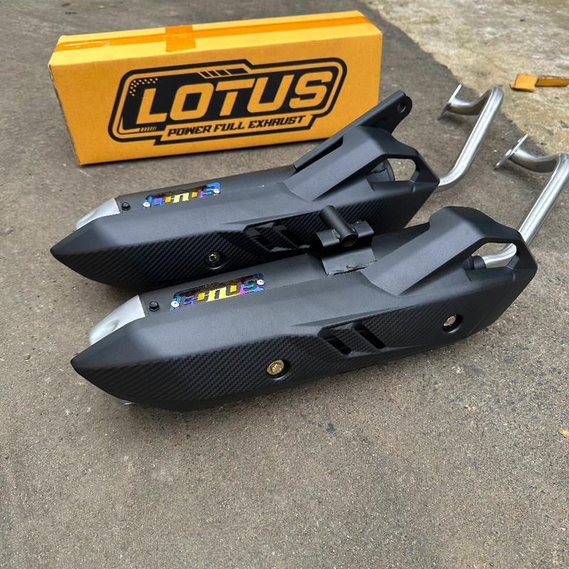 Product Introduction of Knalpot Standar racing LOTUS ORIGINAL PNP. Beat, Vario, nmax, Pcx, Aerox, Fazzio, Lexi sudah full tinggal pasang Bulat Motor Motorcycle 1