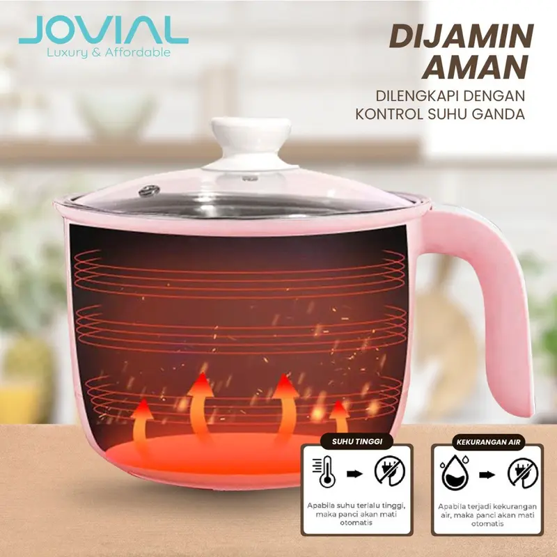 Jovial Bundling Panci Listrik SNI + Portable Electric Cooker Frying Pan 5
