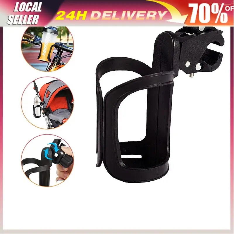 Cup Holder Rack Baby Stroller Accessories Portable Adjustable  Bottle Holder