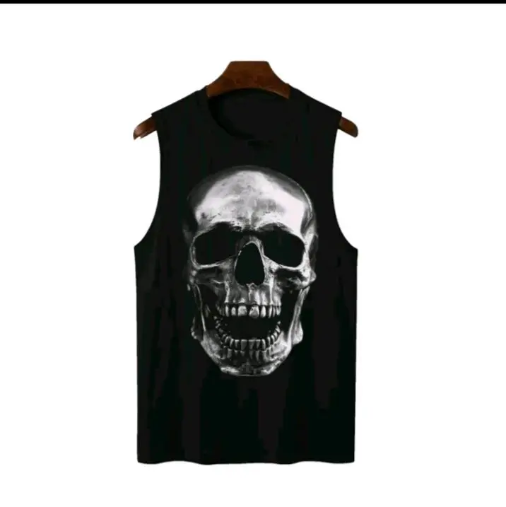 [WL08] Kaos Oblong Motif Grafis Tengkorak Streetwear Bahan Katun Size S-6XL - Fashion Pakaian Wanita TikShop.id