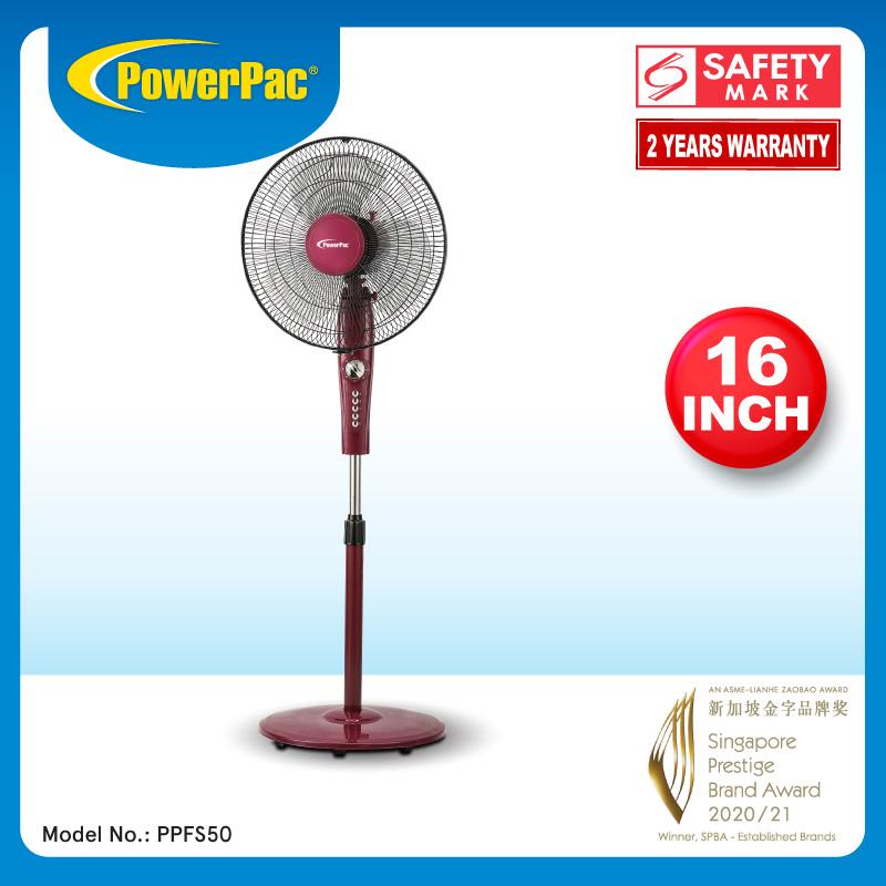 PowerPac Stand Fan 16 inch Standing fan with Timer PPFS50