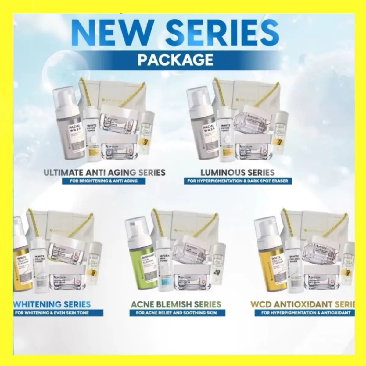 MS GLOW NEW SERIES Paket skincare new set all varian Pencerah Perawatan Wajah