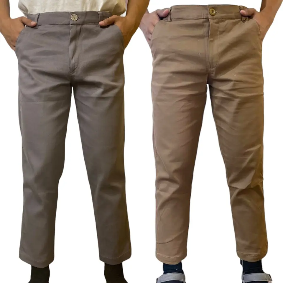 Celana Sirwal Kantor Basic Chinos Pria Dewasa Al-Hayat Bahan Strech Elastis Celana Panjang Cowok Slimfit Kantor Formal Hitam Keren Kerja Katun Casual