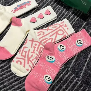 [ BIG SALE ] Kaos Kaki Oldschool Motif Ladies Panjang Casual Wanita Dewasa Nyaman Pendek Remaja