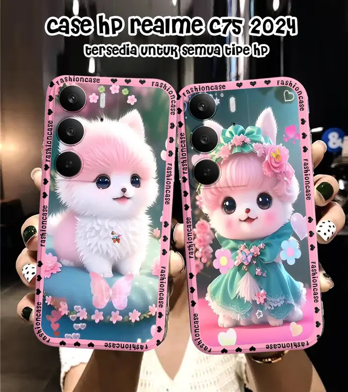Case hp untuk type Realme c75 2024 - Softcase Realme C75 - Fashioncase Case HP Reaime C75 2024  (MSPRO1585) 0