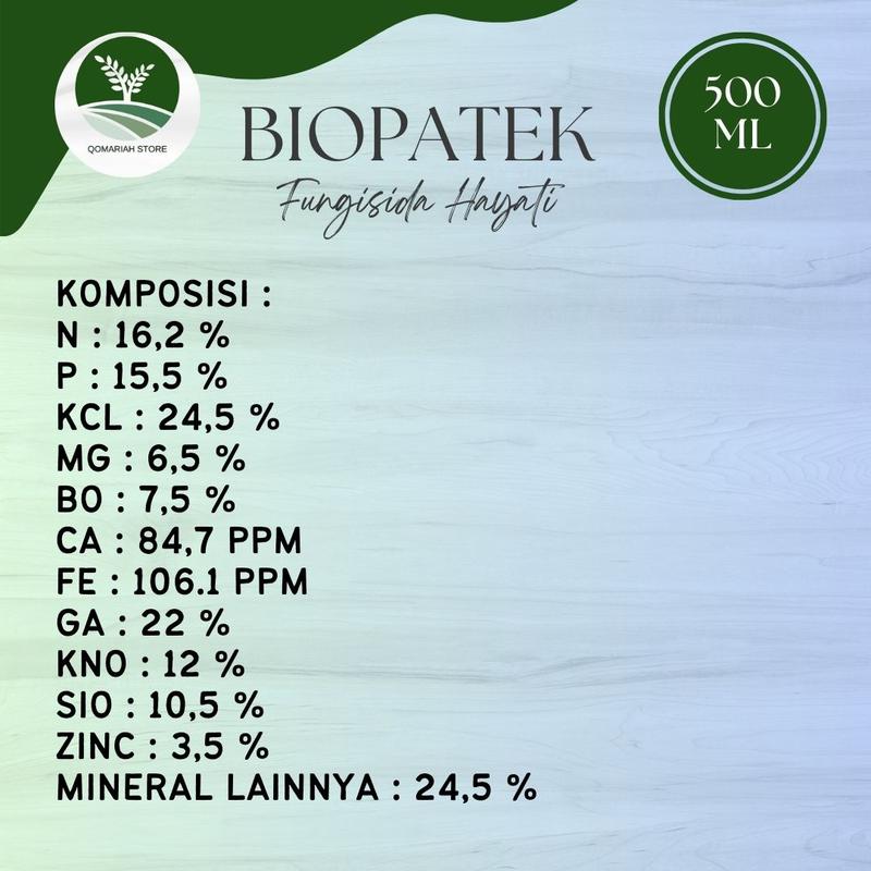 COD BIOPATEK 500 ML FUNGISIDA ATASI PENYAKIT BUSUK BUAH CABE PALING AMPUH - OBAT SEMPROT PEMBASMI PENYAKIT BUSUK BUAH CABE RAWIT PALING BAGUS 3