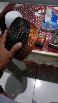 Product Review of Songko recca tembaga warna hijau dasar putih krem ready nomor 7 from 👑**👑 0