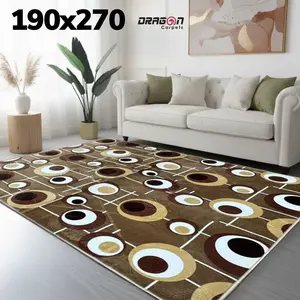 [RED] 190x270 Karpet Lantai Busa Malaysia Lembut, Halus, Anti Slip, Design Modern Minimalis Kembang