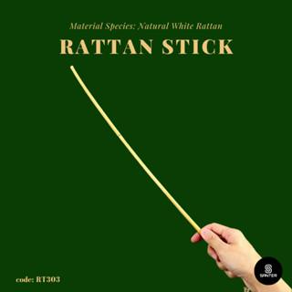 RT303. Natural White Rattan Stick / Rotan / Rattan Cane - TikTok Shop ...