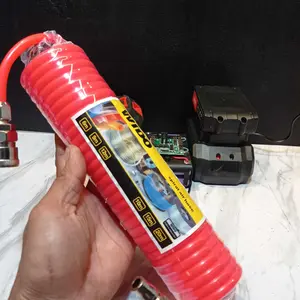 SOKIN Selang Spiral Kompresor 5X8mm  6-9-12M Dapat dihubungkan ke kompresor Selang Kompresor Angin Air Duster Spiral