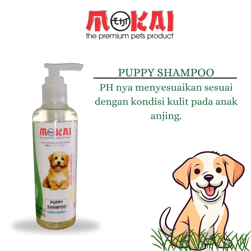 Mokai SHAMPOO Anjing / Dogs - KUALITAS TERBAIK  250 ML shampo kucing anti rontok dan bulu lebat kutu 5