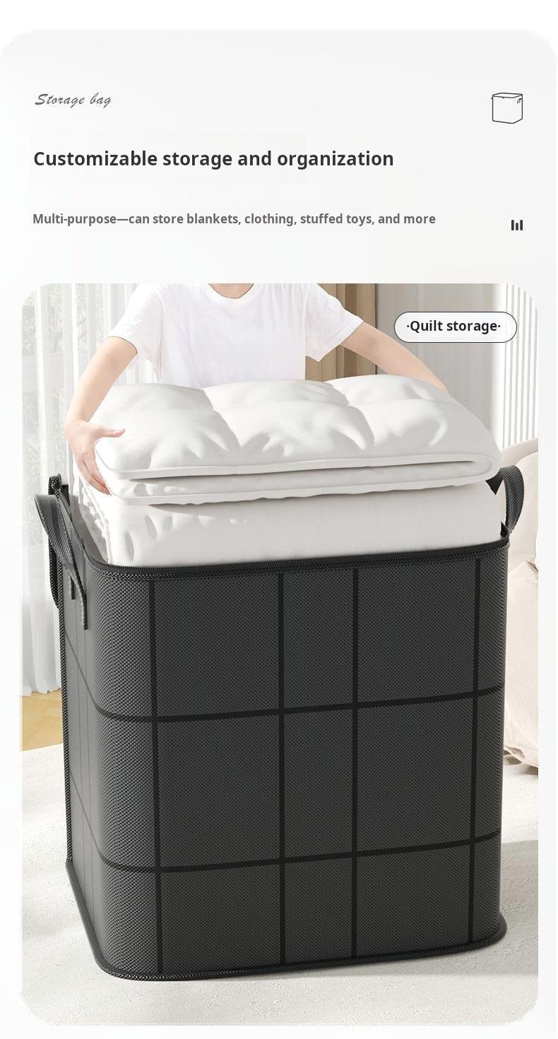 Large-capacity Extra-Large Waterproof & Moisture-Resistant Storage Box/Bag — Wear-resistant, ideal for clothes, quilts, moving, and packing