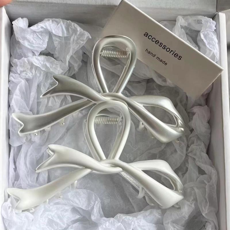 Kẹp Tóc Nơ Ruy Băng Hàng Mới Về Dành Cho Nữ Làm Bằng Kim Loại Kẹp Tóc Hoa Women