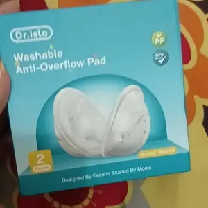 Preferred&Dr.isla Penampung ASI Silicon 2Pcs Breastpad Saver Shield Breast Milk Collector BPA Free Anti Bocor & Nyaman untuk Ibu Menyusui MSB03