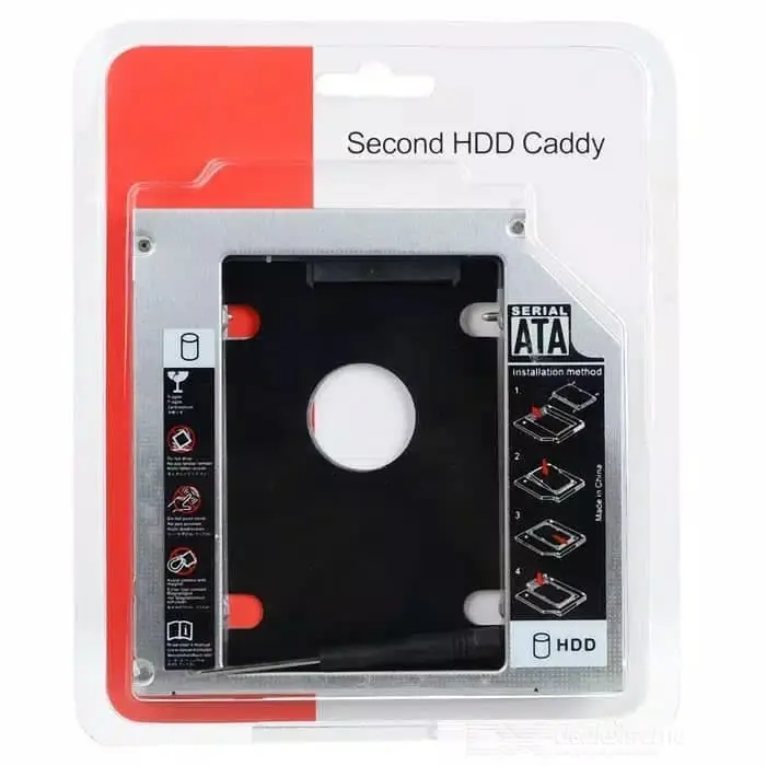 SSD HDD Caddy 9.5mm Slim Case SSD SATA TO SATA 2