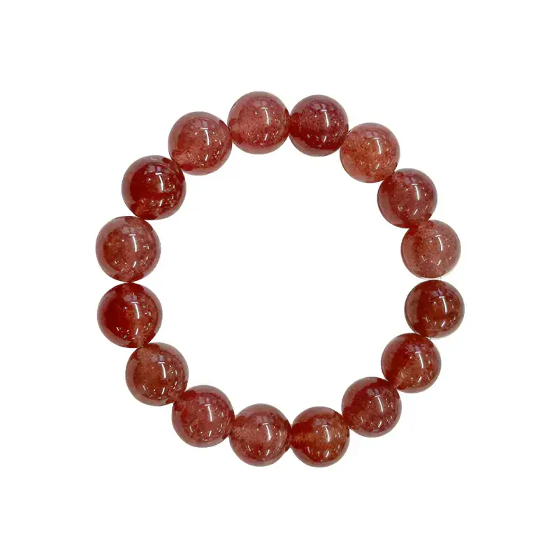 Joy & Clarity-Strawberry Rose Quartz Bracelet