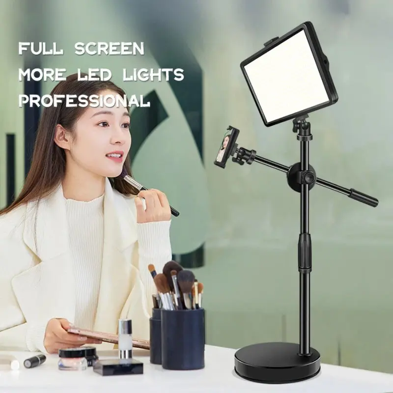 ODBORE Lampu LED Portabel Stand HP Overhead For Live Streaming Video Fotografi Vlog Konten Kreator 1