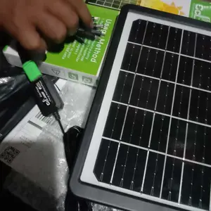 CCLAMP Solar Panel Tenaga Surya - Panel surya multifungsi dilengkapi dengan beberapa kabel pengisi daya Pengisian Daya Ponsel Tenaga Surya Portabel