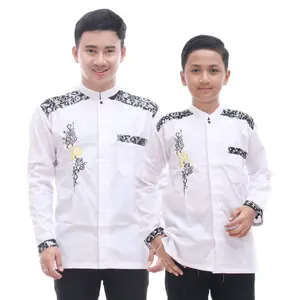 Baju Koko lengan panjang coupel anak dan ayah Koko anak dan koko dewasa