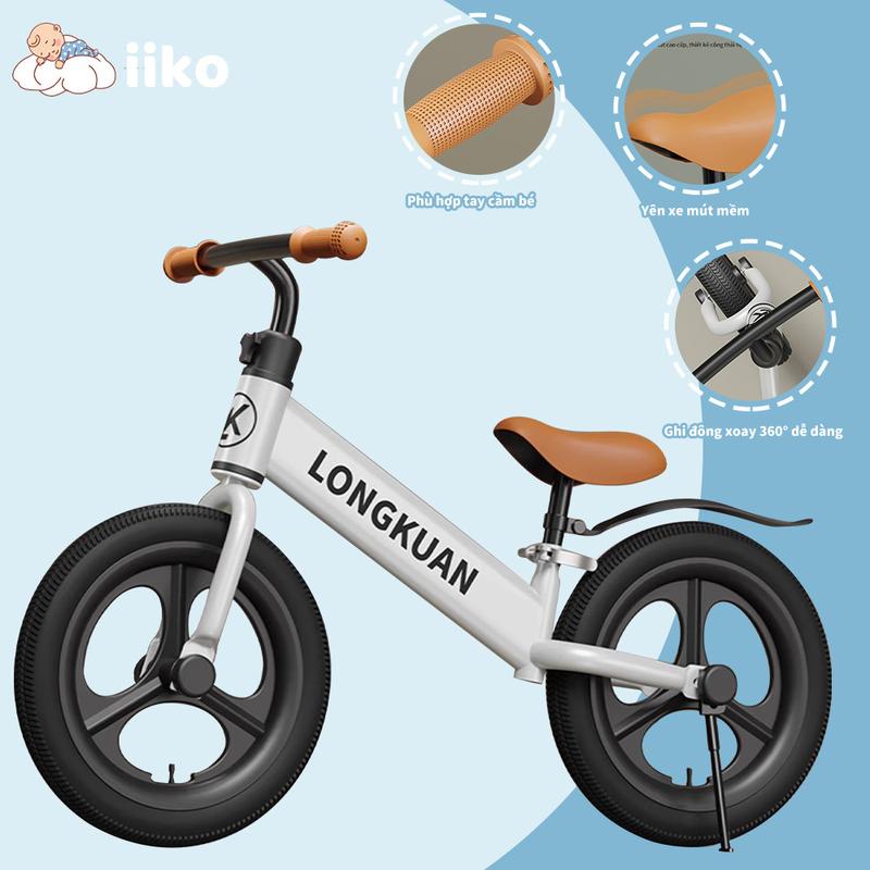 IIKO Bé 1-3 Tuổi Xe Đạp Chòi Chân Iiko - Khung Thép Carbon Lốp Không Săm 360° Chống Lật Bé 1-3 Tuổi