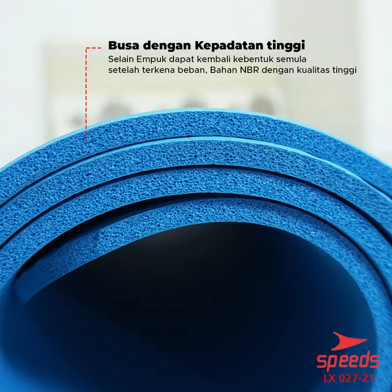 SPEEDS Matras Yoga Mat Karpet Spons NBR 8mm Alas Senam Dan Fitness Busa LX 027-21 2