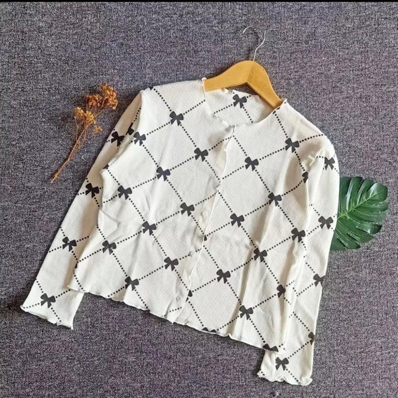 ￼￼Ardner.id CARDIGAN CROP RAJUT MOTIF // CARDIGAN RAJUT KOREAN STYLE // ATASAN WANITA // CARDIGAN RAJUT CROP regular fushia 0