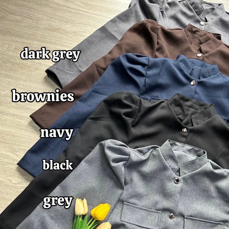 Frisca fashion - Sonia Blouse Blezer Crop Top / Outer wanita terbaru 7