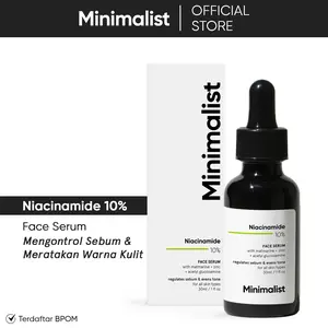 Minimalist 10% Niacinamide Serum + Zinc | Serum Wajah Niacinamide untuk Mengurangi Minyak dan Noda | 30 ML Perawatan Tetes