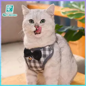 Rompi Kucing Tali Rompi Hewan Peliharaan jala lembut bergaya dengan pita reflektif untuk anjing/kucing kecil