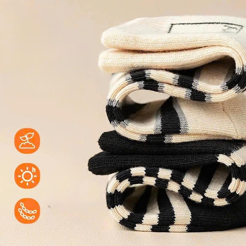 Combo 5 Đôi tất Trẻ Em Cổ Cao Co Giãn, Giữ Ấm, Phù Hợp Bé Trai, Bé Gái 1 - 8 tuổi 3