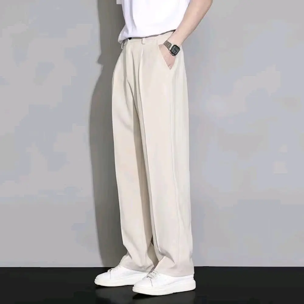 Celana Pria Formal Loose Pants Cream - Celana Pria Formal dengan Desain Loose yang Nyaman dan Elegan