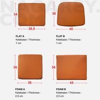 Gambar Seating Cushion FLAT B 36 x 40 Brown Bran Comfort Seat Pad Bantalan Tempat Duduk Empuk Bantal / Alas Kursi Makan Cafe Kafe Resto Restaurant dari NAGAREY Kota Administrasi Jakarta Barat 4 Tokopedia