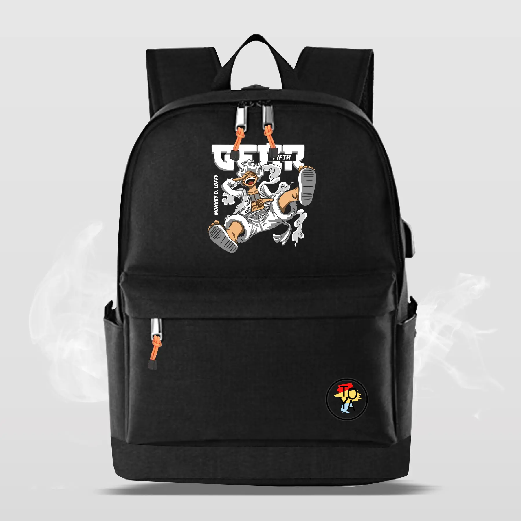 Tas Ransel Distro Unisex Pria Wanita Motif ONE PIECE LUFFY Trendy Backpack Fashion Anak Sekolah SD SMP SMA Terkini