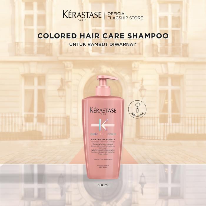 Gambar Kerastase Chroma Absolu 500ml Shampoo for Colored Hair - Shampo untuk Rambut Diwarnai - Mengandung Amino Acid & Centella Asiatica dari Kerastase ID Kota Tangerang Tokopedia