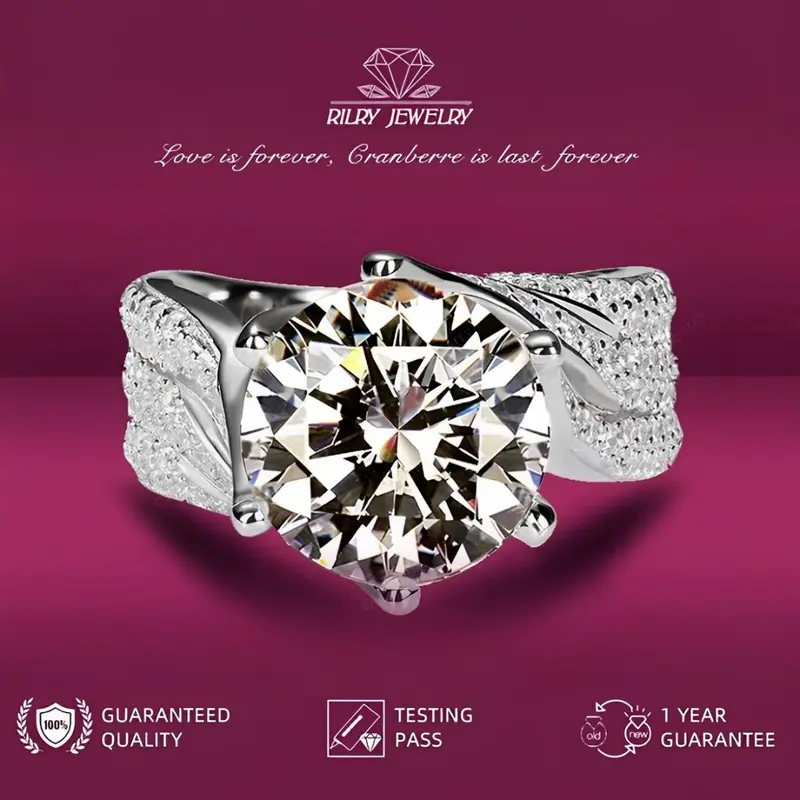Cincin keabadian | Cincin wanita elegan high quality Grade VVS1 grade 5A original store cantik elegan lapis anti karat anti luntur anti berubah warna 0