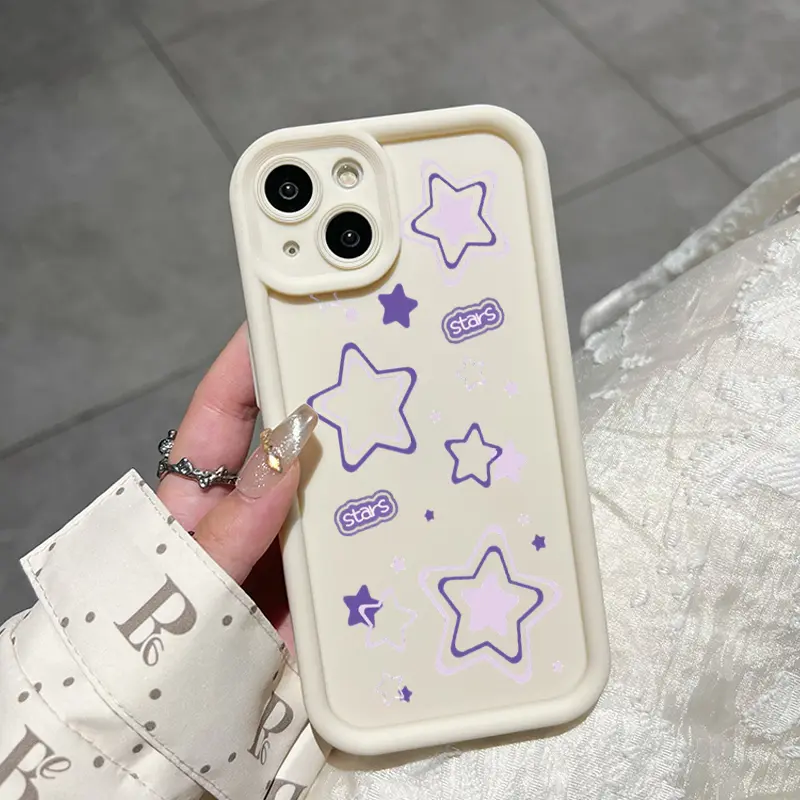 Casing Hp Untuk Infinix Hot 11 Play Hot 10 Play Hot 9 Play Case pola bintang keberuntungan HP gaya ganda pelindung silikon lunak pelindung Kesing Softcase 8