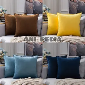 SARUNG BANTAL SOFA SUEDE 40X40 45X45 50X50  DAN 60X60 SUEDE PREMIUM GRADE A TERBAIK