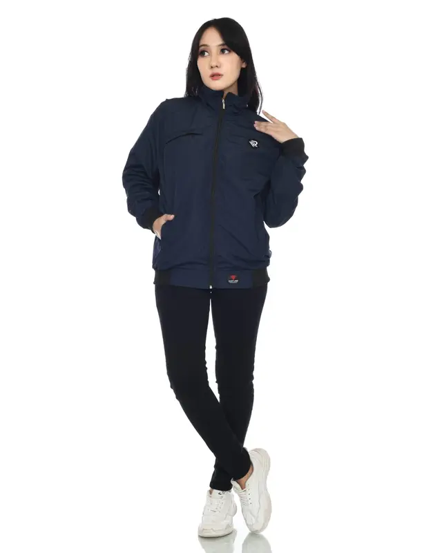 Jaket Parasut Pria Wanita Waterproof Windbreaker Casual Bomber Original Branded Lokal Distro Bandung Motif Logo Bordir Cowok Cewek Keren Abu Red Flags 4