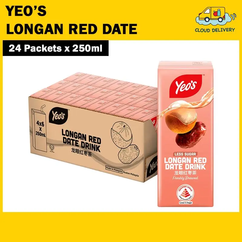 Yeo's Longan Red Date Packet (24 x 250ml)