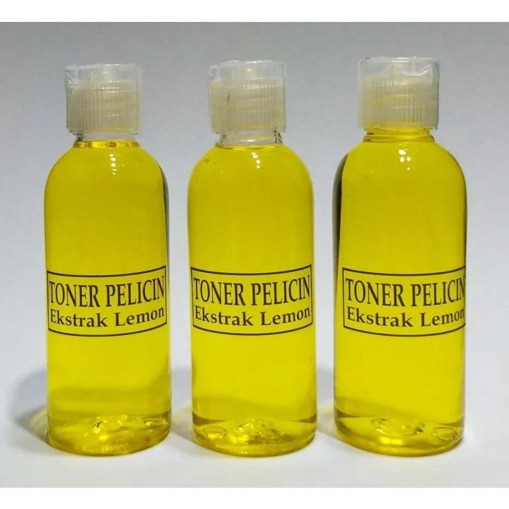 Toner Pelicin Ekstrak Lemon 60 ml Dan Serum Saffron 10ML With Vitamin C 1