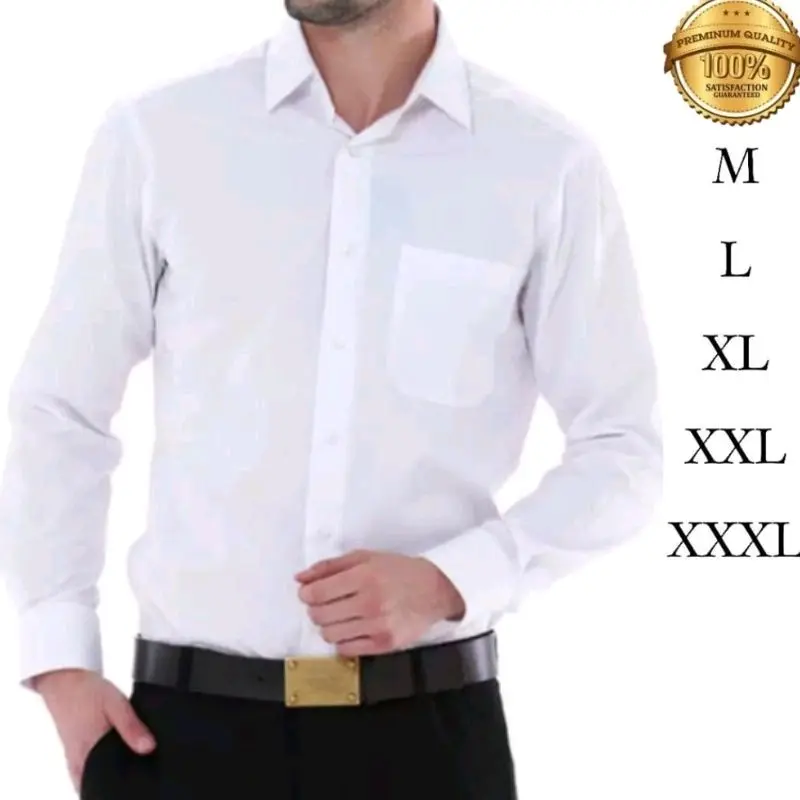 kemeja pria lengan panjang dewasa/kemeja polos lengan panjang pria dewasa dasar Khaki Slimfit