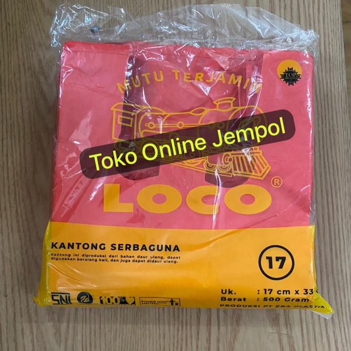 Gambar TEBAL MERAH uk 17 LOCO Plastik kresek kantong popok diaper bag TP0156 dari Toko Online Jempol Kota Administrasi Jakarta Pusat Tokopedia