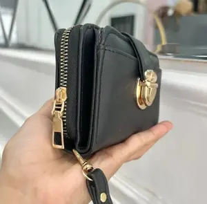 DOMPET LIPAT WANITA WALLET CARD GESPER 12 X 9 Best Seller Bahan Cci Imitasi Ukuran 12x9 cm Slot Kartu KTP SIM Kwalitas Bagus